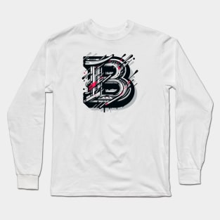 Letter A design graffity style Long Sleeve T-Shirt